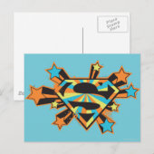Supergirl Colorful Stars Logo ポストカード (正面/裏面)