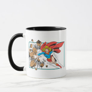 Supergirl Destroys Boulder マグカップ