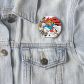 Supergirl Destroys Boulder 缶バッジ (インサイチュ)