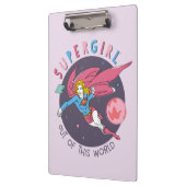 Supergirl Flying Upwards Illustration クリップボード (左)