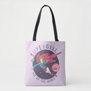 Supergirl Flying Upwards Illustration トートバッグ