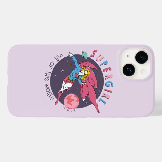 Supergirl Flying Upwards Illustration Case-Mate iPhoneケース (裏面 (横))
