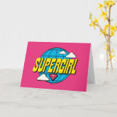Supergirl Global Pop Graphic カード (黄色い花)