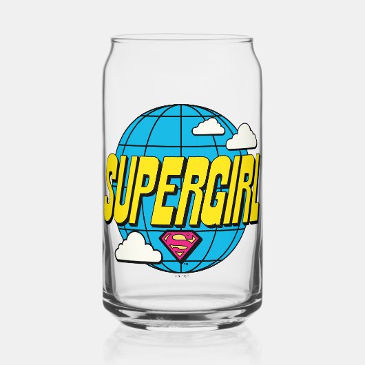 Supergirl Global Pop Graphic ガラス缶 (正面)