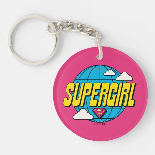 Supergirl Global Pop Graphic キーホルダー (正面)
