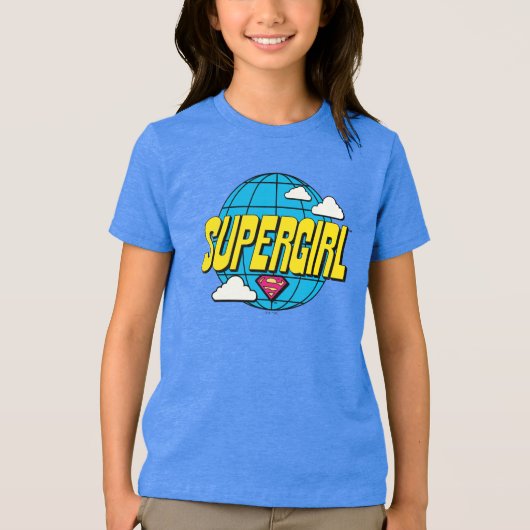 Supergirl Global Pop Graphic トライブレンドＴシャツ (正面)