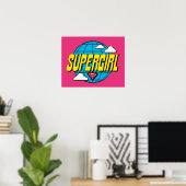 Supergirl Global Pop Graphic ポスター (ホームオフィス)