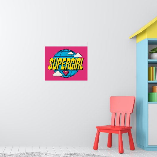 Supergirl Global Pop Graphic ポスター (子ども部屋1)
