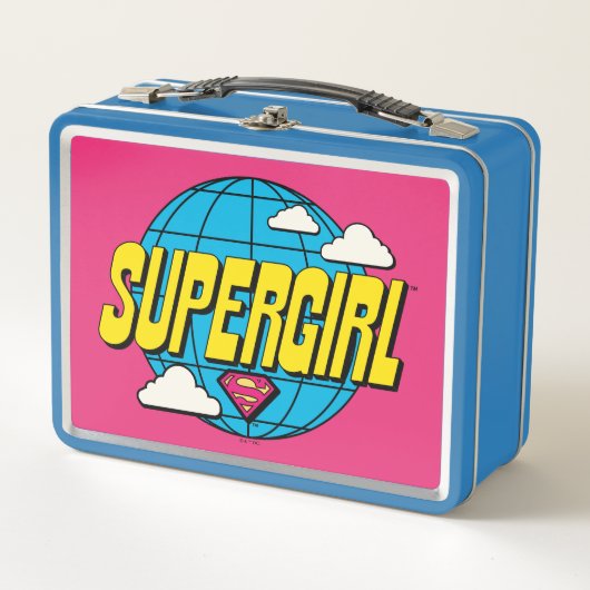 Supergirl Global Pop Graphic メタルランチボックス (正面)