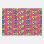 Supergirl Global Pop Graphic ラッピングペーパーシート (正面2)