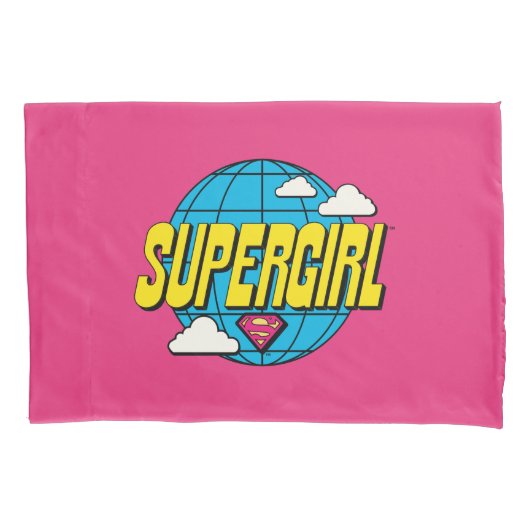 Supergirl Global Pop Graphic 枕カバー (正面)