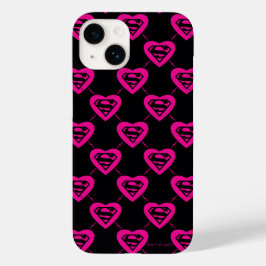 Supergirl Hearts Diagonal Pattern Case-Mate iPhone 14ケース