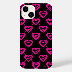Supergirl Hearts Diagonal Pattern Case-Mate iPhone 14ケース
