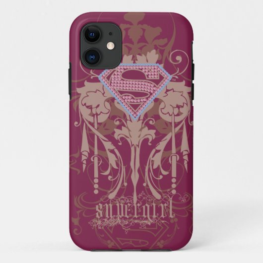 Supergirl Jewel Logo Case-Mate iPhoneケース (裏面)