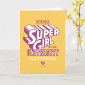 Supergirl Metropolis University Athletics Dept. カード (黄色い花)