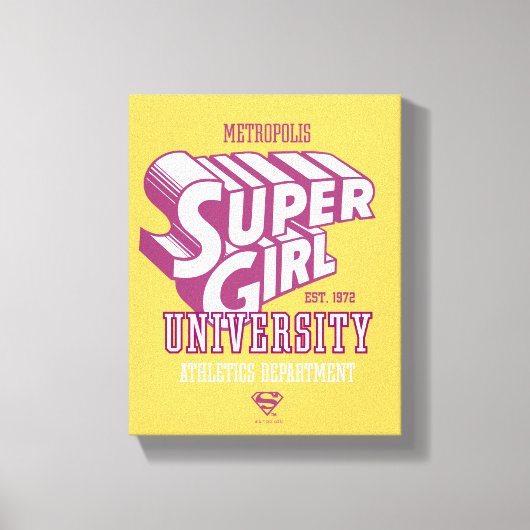 Supergirl Metropolis University Athletics Dept. キャンバスプリント (正面)