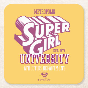 Supergirl Metropolis University Athletics Dept. スクエアペーパーコースター