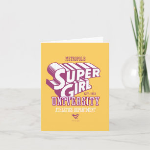 Supergirl Metropolis University Athletics Dept. ノートカード