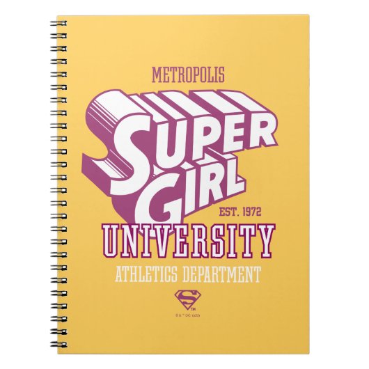 Supergirl Metropolis University Athletics Dept. ノートブック (正面)