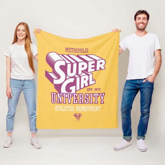 Supergirl Metropolis University Athletics Dept. フリースブランケット (インサイチュ)