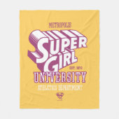 Supergirl Metropolis University Athletics Dept. フリースブランケット (正面)