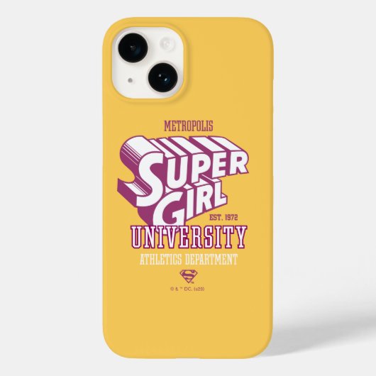 Supergirl Metropolis University Athletics Dept. Case-Mate iPhoneケース (裏面)