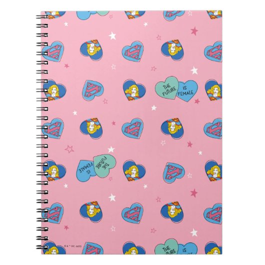 Supergirl Out of This World Retro Graphic ノートブック (正面)