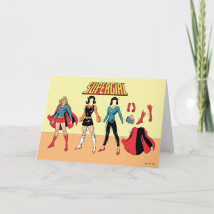 Supergirl Paper Doll Graphic カード