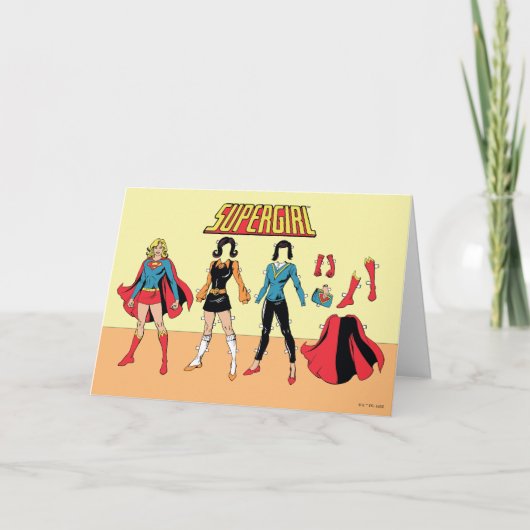 Supergirl Paper Doll Graphic カード (正面)