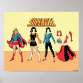 Supergirl Paper Doll Graphic ポスター (正面)