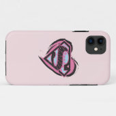 Supergirl Pinkロゴ(ハート) Case-Mate iPhoneケース (裏面(横))