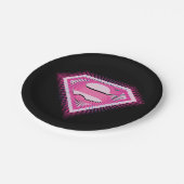 Supergirl Pink Logo ペーパープレート (アングル)