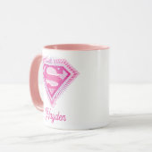 Supergirl Pink Logo マグカップ (正面左)