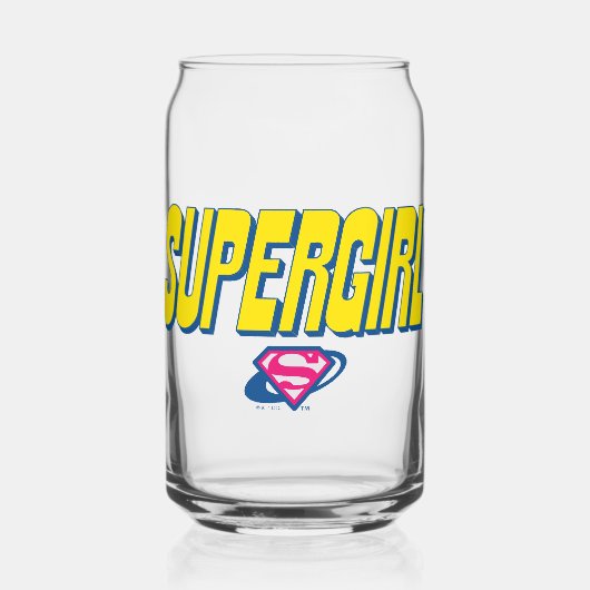 Supergirl Pop Logo ガラス缶 (正面)