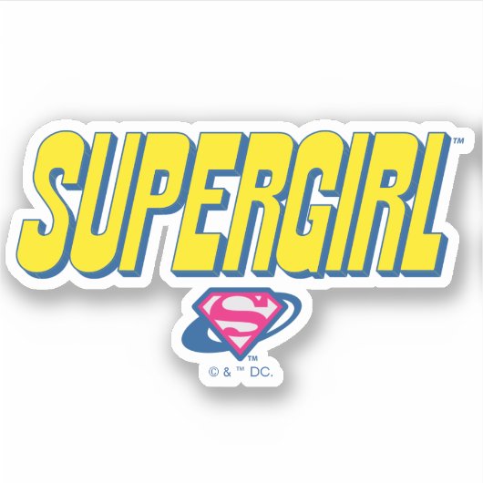 Supergirl Pop Logo シール (正面)