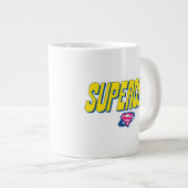 Supergirl Pop Logo ジャンボコーヒーマグカップ (正面右)