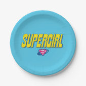 Supergirl Pop Logo ペーパープレート (正面)