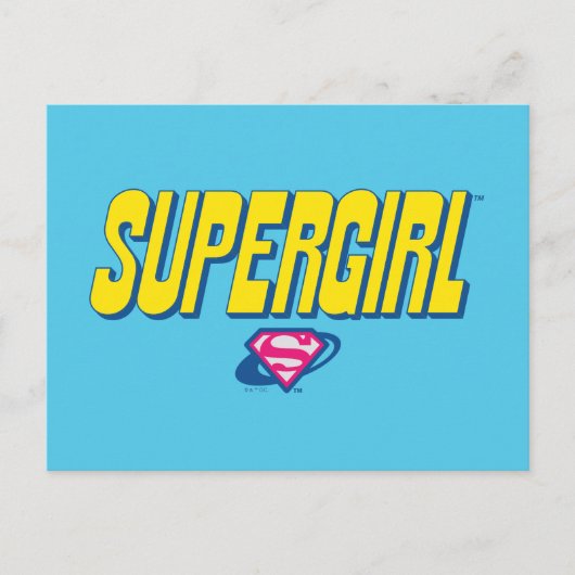 Supergirl Pop Logo ポストカード (正面)