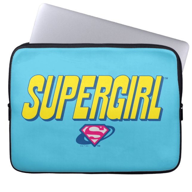 Supergirl Pop Logo ラップトップスリーブ (正面)