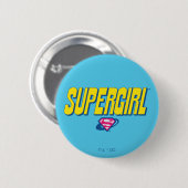 Supergirl Pop Logo 缶バッジ (正面&裏面)