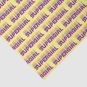 Supergirl Retro Colorshift Graphic 薄葉紙 (詳細)