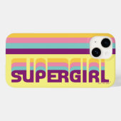 Supergirl Retro Colorshift Graphic Case-Mate iPhoneケース (裏面 (横))