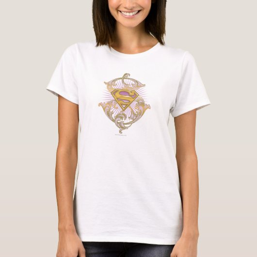 Supergirl Starbustのロゴ Tシャツ (正面)