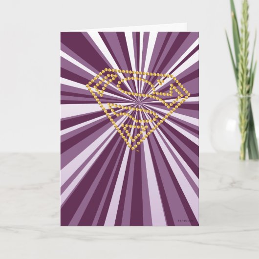 Supergirl Studded S-Shield カード (正面)