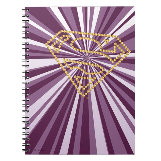 Supergirl Studded S-Shield ノートブック (正面)