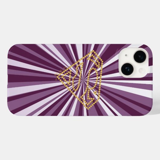 Supergirl Studded S-Shield Case-Mate iPhoneケース (裏面 (横))