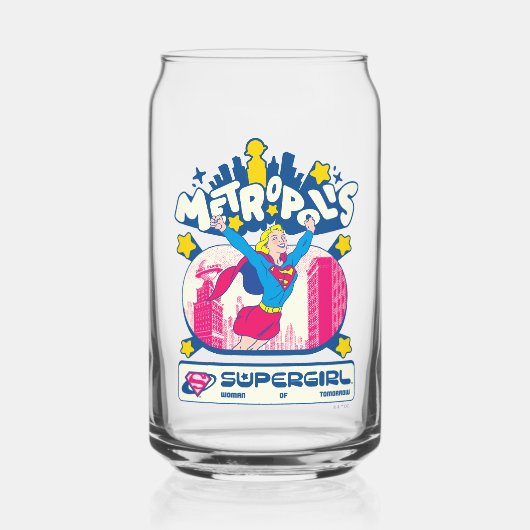 Supergirl Super Pop Woman of Tomorrow ガラス缶 (正面)