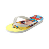 Supergirl "The Future Is Female" キッズビーチサンダル (アングル)