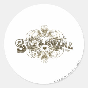 Supergirl What's a Girl to Do Brown ラウンドシール