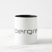 Supergreenの-白くおよび黒い信号器のマグ マグカップ (中央)